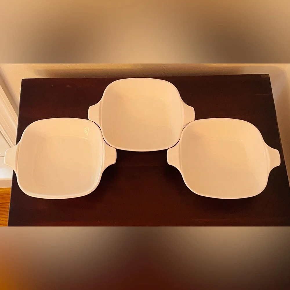Vintage CorningWare Blue Cornflower P-41-B 1¾ Petite Pan Set:3 Casserole Dishes